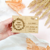 Mother's Day wooden postcard - Stag Design