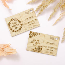Mother's Day wooden postcard - Stag Design