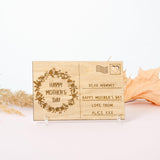 Mother's Day wooden postcard - Stag Design