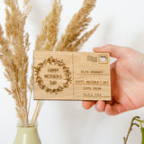 Mother's Day wooden postcard - Stag Design