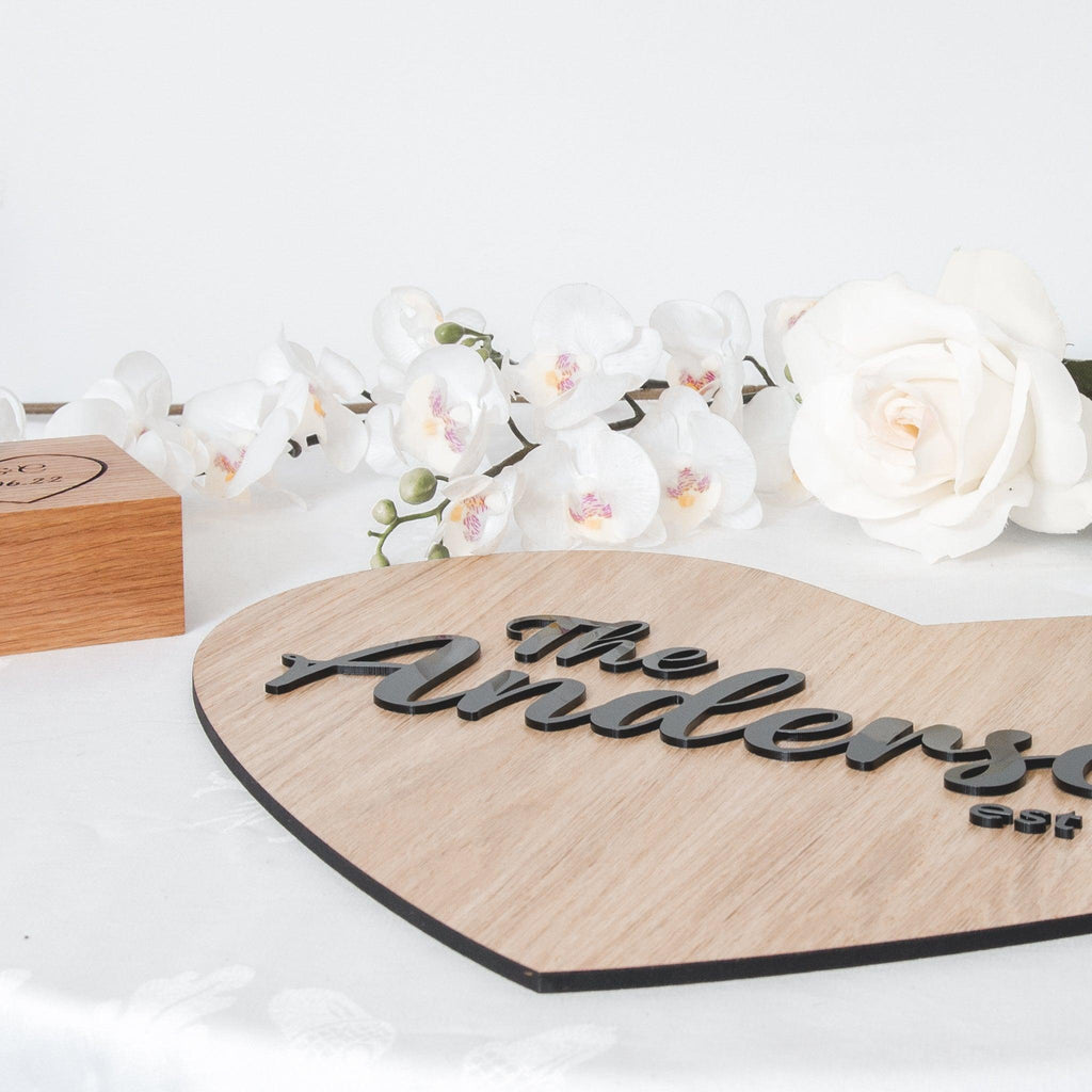 Alternative guest book heart sign Stag Design