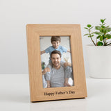 Personalised oak photo frame - Stag Design