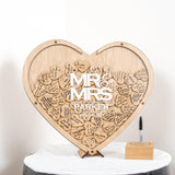 Heart shaped dropbox guest book - Stag Design