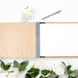 Personalised first names floral guest book - Stag Design