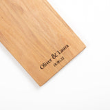 Personalised solid oak platter board - Stag Design