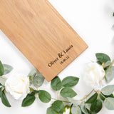 Personalised solid oak platter board - Stag Design