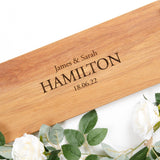 Personalised family oak platter board - Stag Design