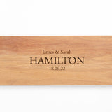 Personalised family oak platter board - Stag Design