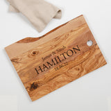 Personalised olive chopping board - Stag Design