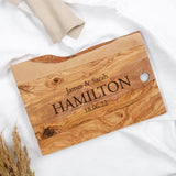 Personalised olive chopping board - Stag Design
