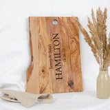 Personalised olive chopping board - Stag Design