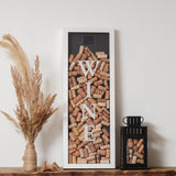 Vertical drinks cork frame - Stag Design