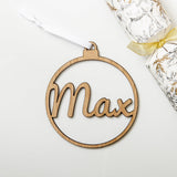 Personalised Christmas bauble decoration - Stag Design