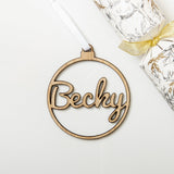 Personalised Christmas bauble decoration - Stag Design