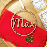 Personalised Christmas bauble decoration - Stag Design
