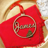 Personalised Christmas bauble decoration - Stag Design