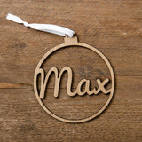Personalised Christmas bauble decoration - Stag Design