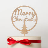 Merry Christmas cake topper - Stag Design