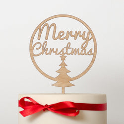 Merry Christmas cake topper - Stag Design