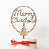 Merry Christmas cake topper - Stag Design