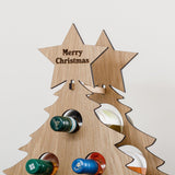 Personalised oak Advent calendar for wine bottles - Stag Design