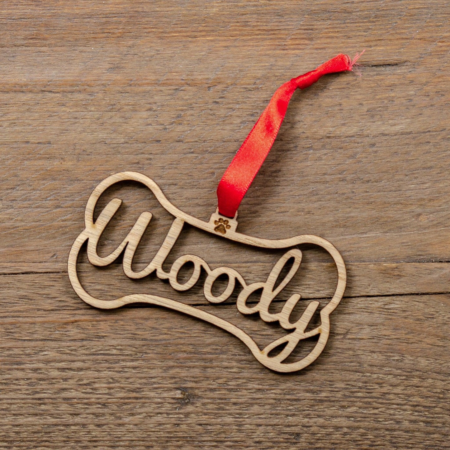 Dog bone Christmas tree decoration - Stag Design