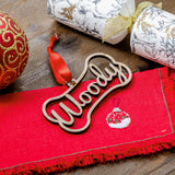 Dog bone Christmas tree decoration - Stag Design