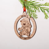 Teddy Christmas bauble decoration - Stag Design