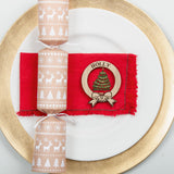 Personalised Christmas napkin rings - Stag Design