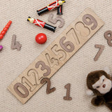 Personalised wooden number puzzle - Stag Design