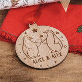 Couple bauble decoration - Stag Design
