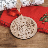 Couple bauble decoration - Stag Design