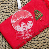 Family Christmas bauble decoration - Stag Design