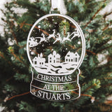 Family Christmas bauble decoration - Stag Design