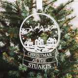 Family Christmas bauble decoration - Stag Design