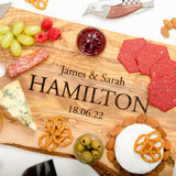 Personalised olive chopping board - Stag Design