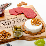 Personalised olive chopping board - Stag Design