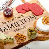 Personalised olive chopping board - Stag Design