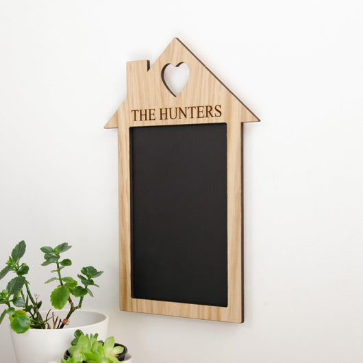 Personalised house chalkboard - Stag Design