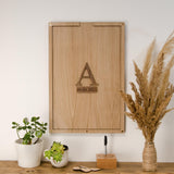 Alternative wedding initial rectangle dropbox guest book - Stag Design