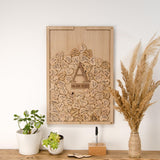 Alternative wedding initial rectangle dropbox guest book - Stag Design