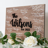 NEW! Alternative rectangle wooden guest book sign - Stag Design