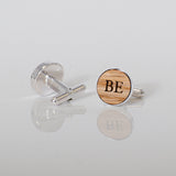 NEW! Sterling silver wooden cufflinks - Stag Design