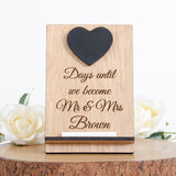 NEW! Wedding countdown chalkboard - Stag Design