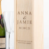 NEW! Personalised engagement bottle box - Stag Design