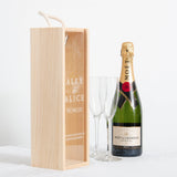 NEW! Personalised engagement bottle box - Stag Design