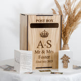 Personalised wedding post box for gift cards - Stag Design