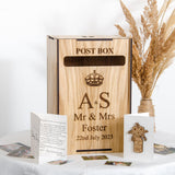 Personalised wedding post box for gift cards - Stag Design
