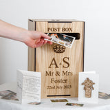 Personalised wedding post box for gift cards - Stag Design