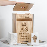 Personalised wedding post box for gift cards - Stag Design